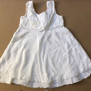 Baby girls linen lace dress Made in Spain sz 4